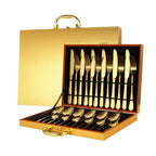 CasaFoyer 24 pcs Stainless Steel Tableware Set with Box