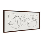 Sylvie Dancing Circles Framed Canvas by Teju Reval of SnazzyHues