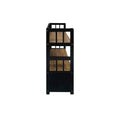 Solid Wood 2-Tier Small Bookshelf with Drawer