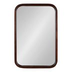 Hutton Wood Framed Radius Rectangle Mirror