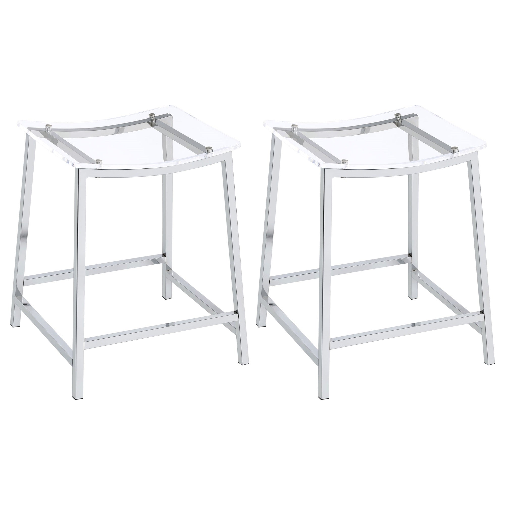 Coaster Jovani Counter Stool (Set Of 2), Chrome