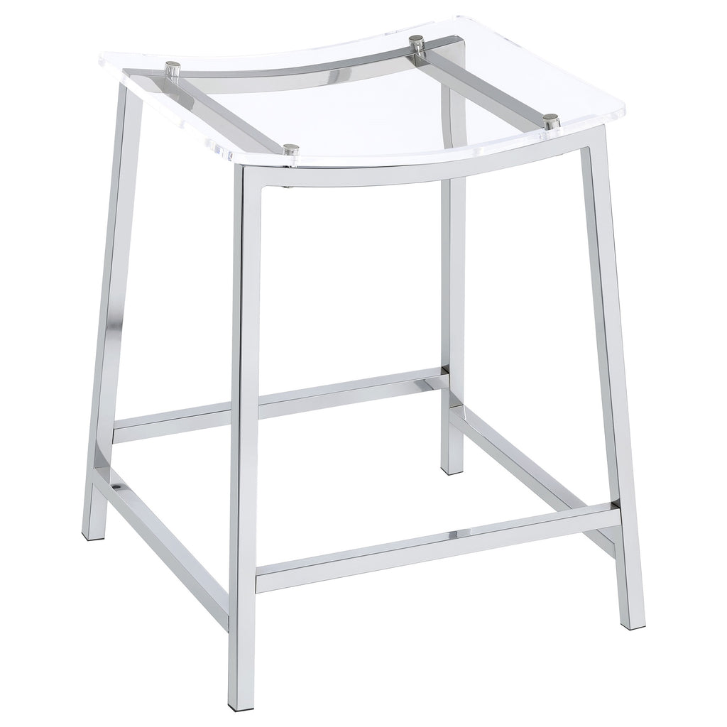 Coaster Jovani Counter Stool (Set Of 2), Chrome