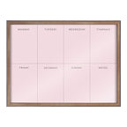 Blake This Week Pink Framed Printed Glass by The Creative Bunch Studio
