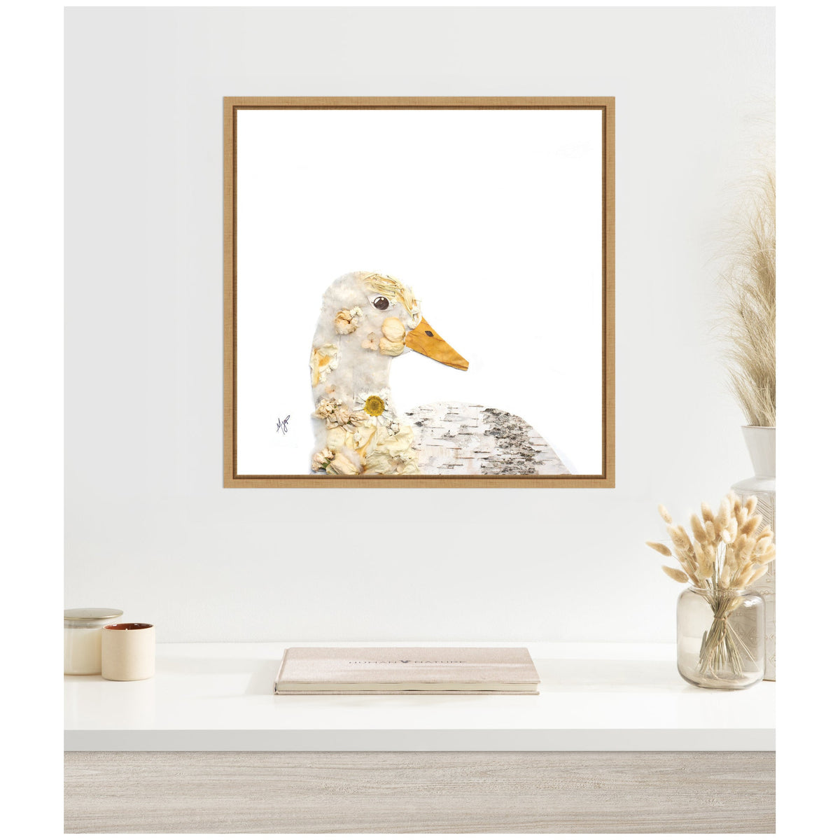 Duck No. 2 by Madeline Jeppesen Framed Canvas Wall Art Print