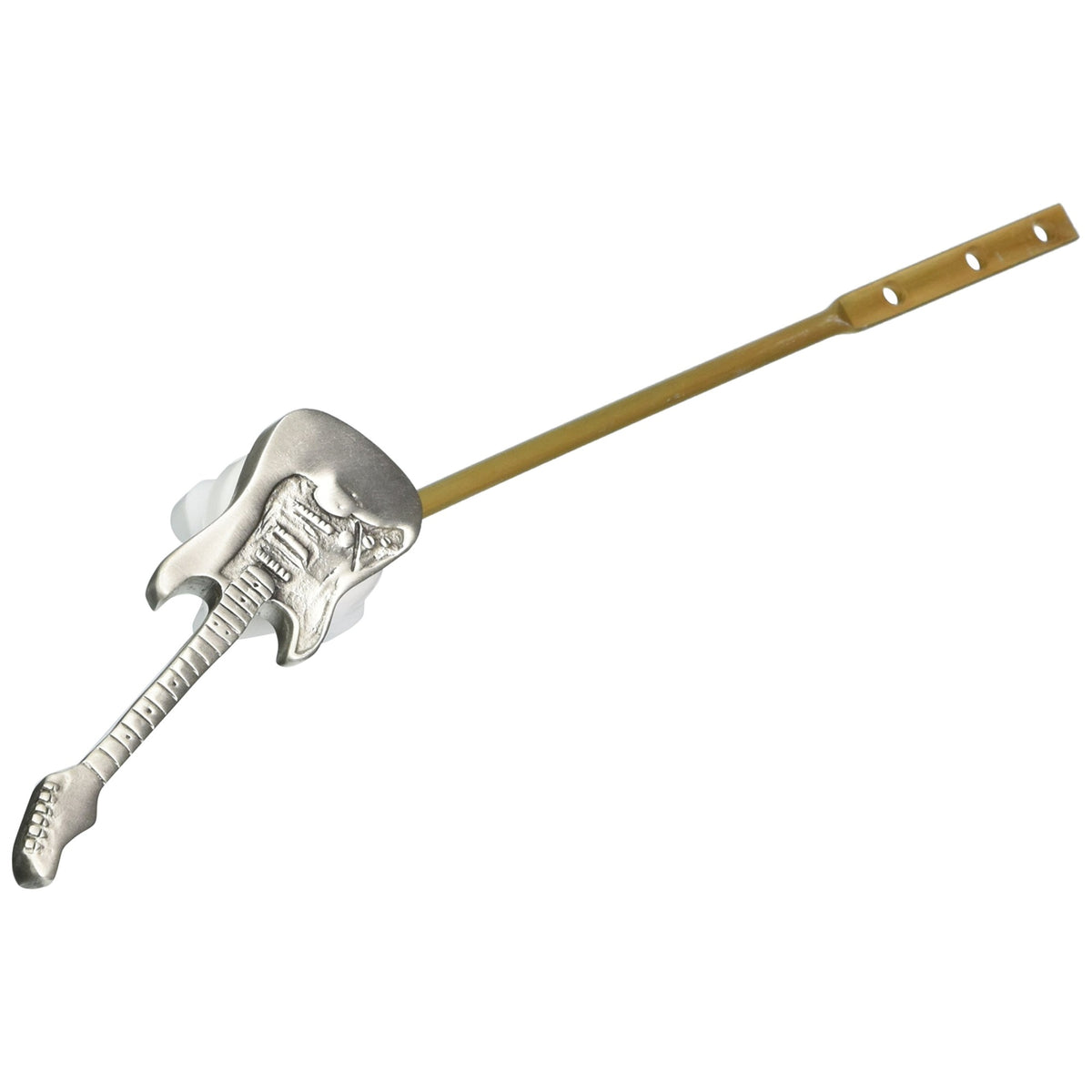 Guitar Toilet Flush Handle Satin Pewter Front Mount