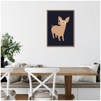 Sylvie Farm Pig Framed Canvas by Hannah Beisang