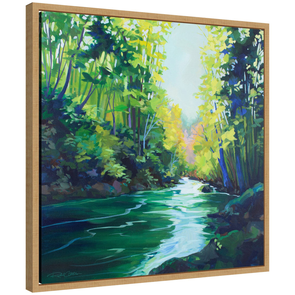 Sylvie Downstream Framed Canvas by Rachel Christopoulos