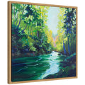Sylvie Downstream Framed Canvas by Rachel Christopoulos