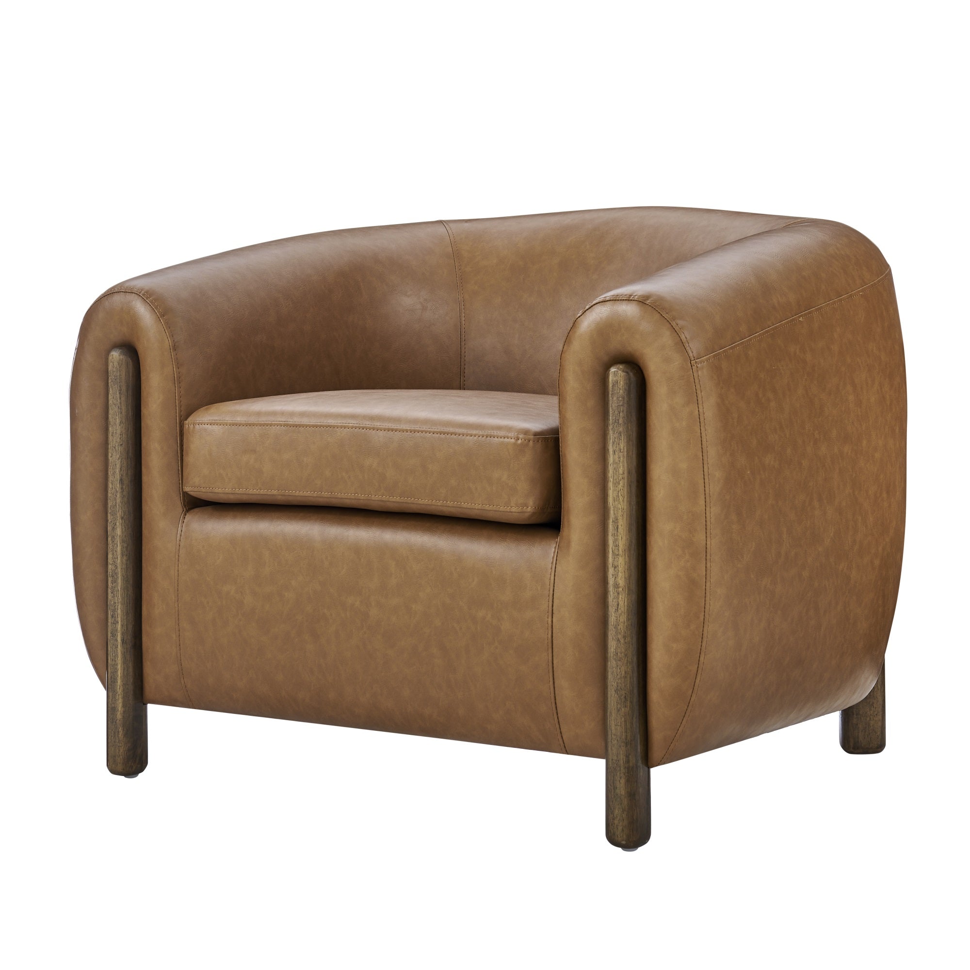 New Pacific Direct Cordelia Accent Chair, Vintage Cider