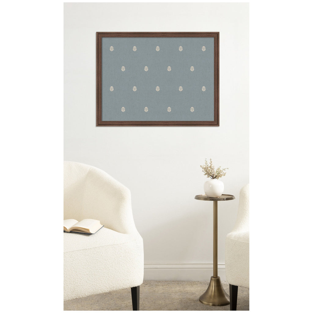 Pinboard Blue Botanical Block Print