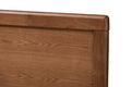 Baxton Studio Raya MidCentury Modern Walnut Brown Finished Wood Full Size Headboard