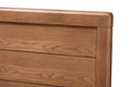 Baxton Studio Seren Mid-Century Modern Walnut Brown Finished Wood King Size Headboard
