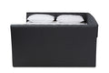 Baxton Studio Delora Modern and Contemporary Dark Grey Fabric Upholstered Full Size Daybed with RollOut Trundle Bed