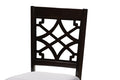 Baxton Studio Mael Modern and Contemporary Grey Fabric Upholstered Espresso Brown Finished Wood Dining Chair (Set of 4)