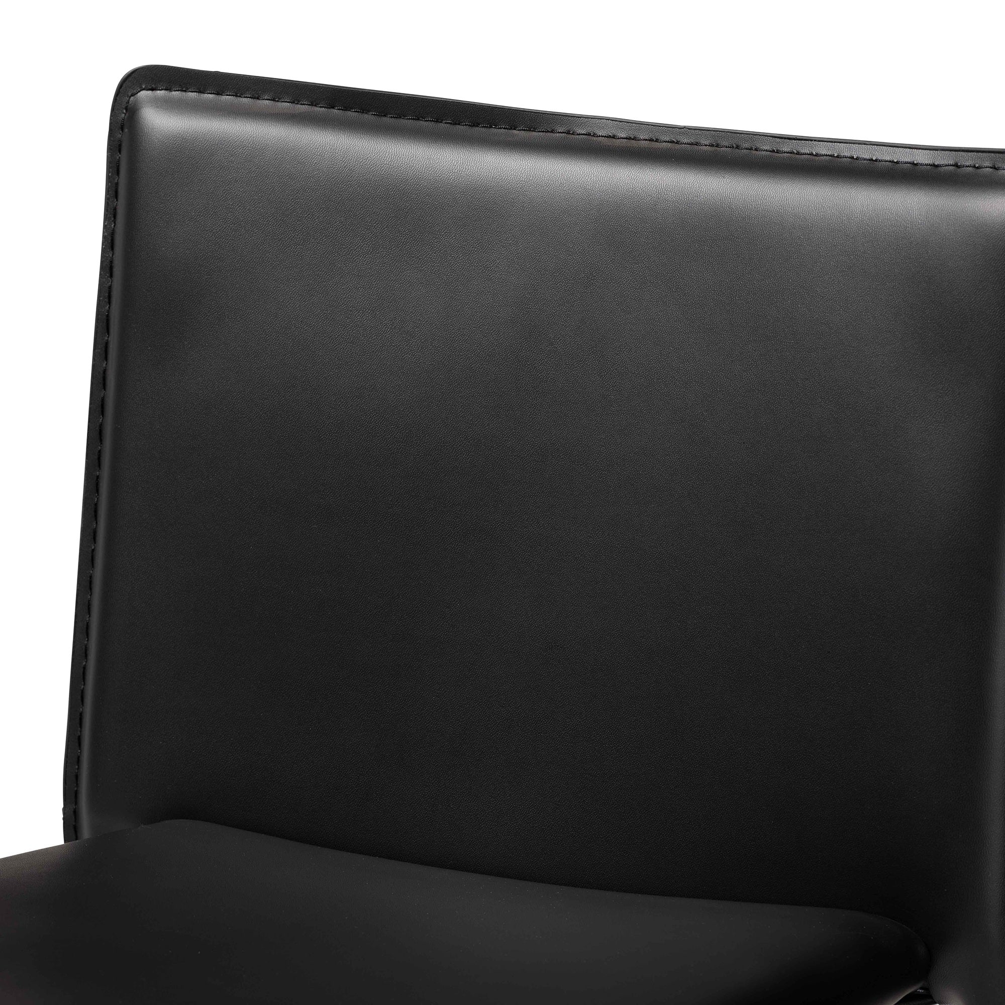 Baxton Studio Malcom Modern and Contemporary Black Faux Leather Upholstered 4-Piece Bar Stool Set