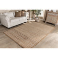 Baxton Studio Osage Modern And Contemporary Natural Handwoven Hemp Blend Area Rug