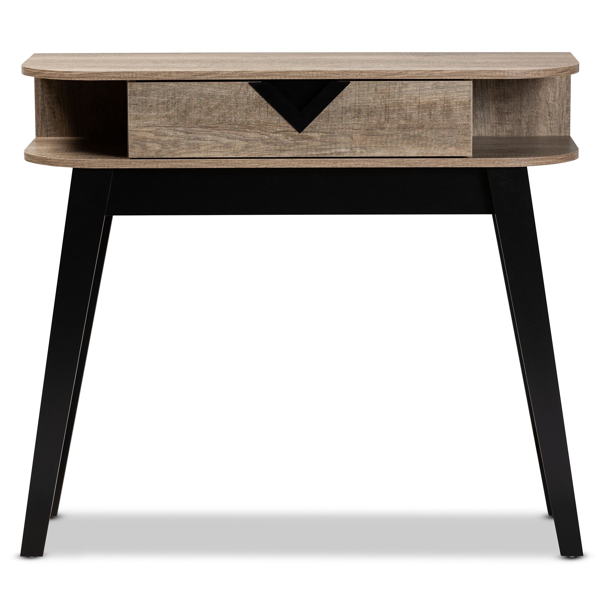 Baxton Studio Wales Modern and Contemporary Light Brown Finished Wood 1-Drawer Console Table
