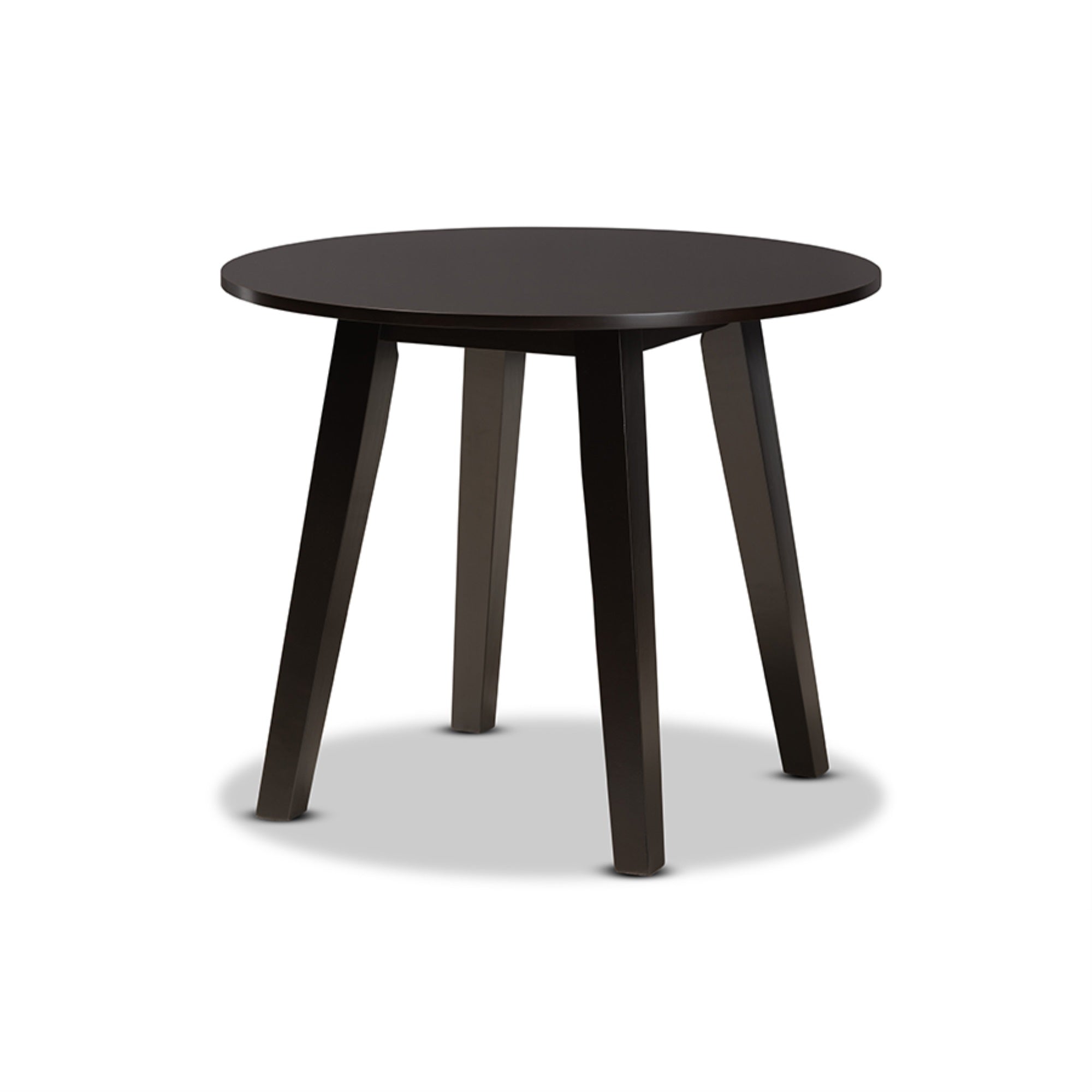 Baxton Studio Rava Modern and Contemporary Two-Tone Dark Brown and Walnut Brown Finished Wood 5-Piece Dining Set