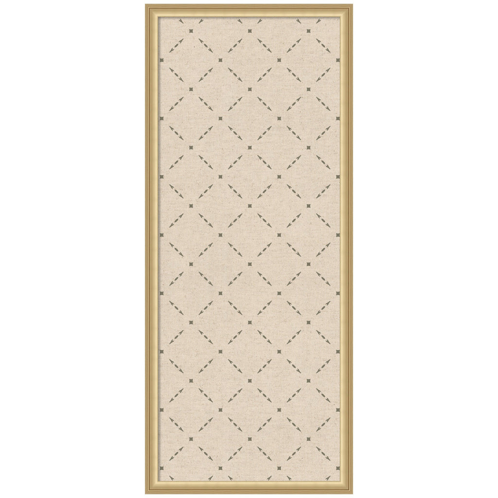 Pinboard Green Lattice Print