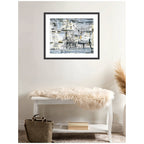 Framed Art Brookyln Bridge Horizontal by Leah Nadeau