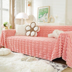 Fluffy Faux Fur Couch Cover Plush Sofa Throw, Warm & Stylish Sofa Protector