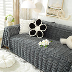 Fluffy Faux Fur Couch Cover Plush Sofa Throw, Warm & Stylish Sofa Protector