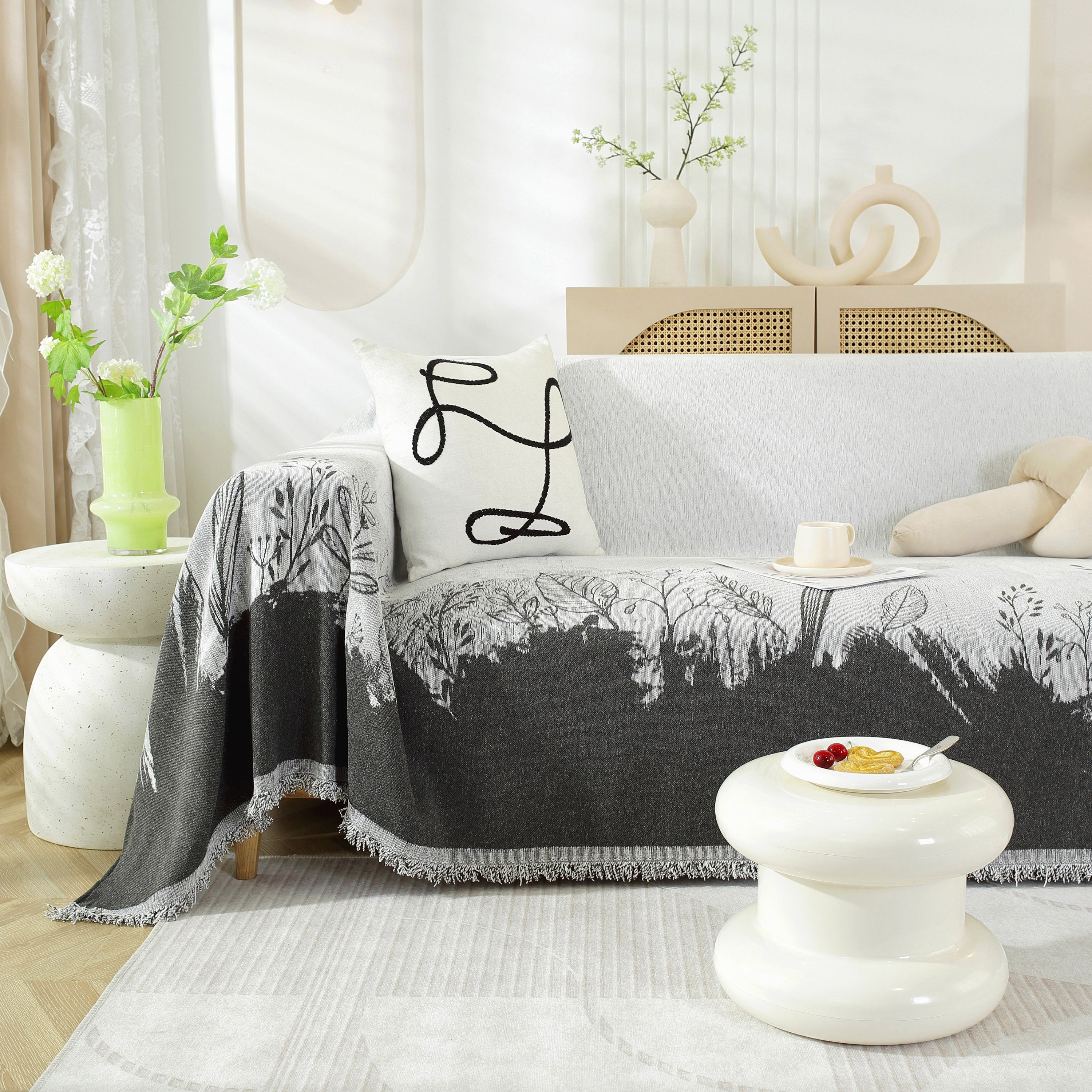 Sofa Cover Blanket for 1/2/3/4 Seat Couch Furniture Pet Protector Stylish Throws for Sectional Couch