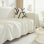 Chenille Herringbone Couch Protector Blanket, Stylish Throw Blankets for Couch and Couch Throw Cover