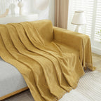 Chenille Herringbone Couch Protector Blanket, Stylish Throw Blankets for Couch and Couch Throw Cover