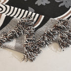 Modern Retro Sofa Throw - Decorative, Washable Chenille Blanket & Couch Protector