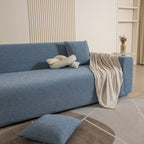 3D Jacquard Leaf Pattern Couch Slipcover, High Stretch Washable Textured Sofa Cover