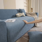 3D Jacquard Leaf Pattern Couch Slipcover, High Stretch Washable Textured Sofa Cover