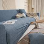 3D Jacquard Leaf Pattern Couch Slipcover, High Stretch Washable Textured Sofa Cover