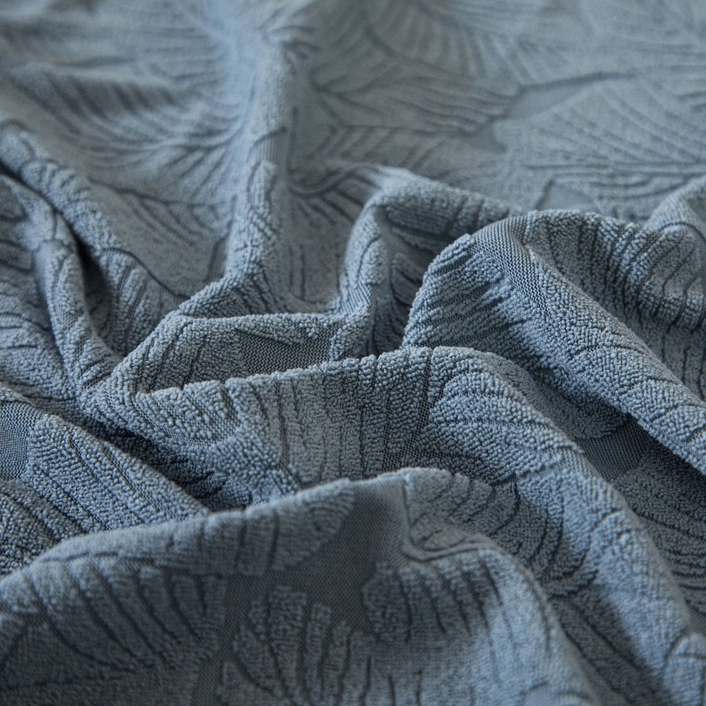 3D Jacquard Leaf Pattern Couch Slipcover, High Stretch Washable Textured Sofa Cover
