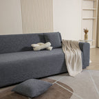 3D Jacquard Leaf Pattern Couch Slipcover, High Stretch Washable Textured Sofa Cover