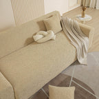 3D Jacquard Leaf Pattern Couch Slipcover, High Stretch Washable Textured Sofa Cover