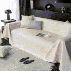Waterproof Faux Leather Couch Throw Covers, Pet Couch Cover, Non Slip Furniture Covers for Leather Sofas