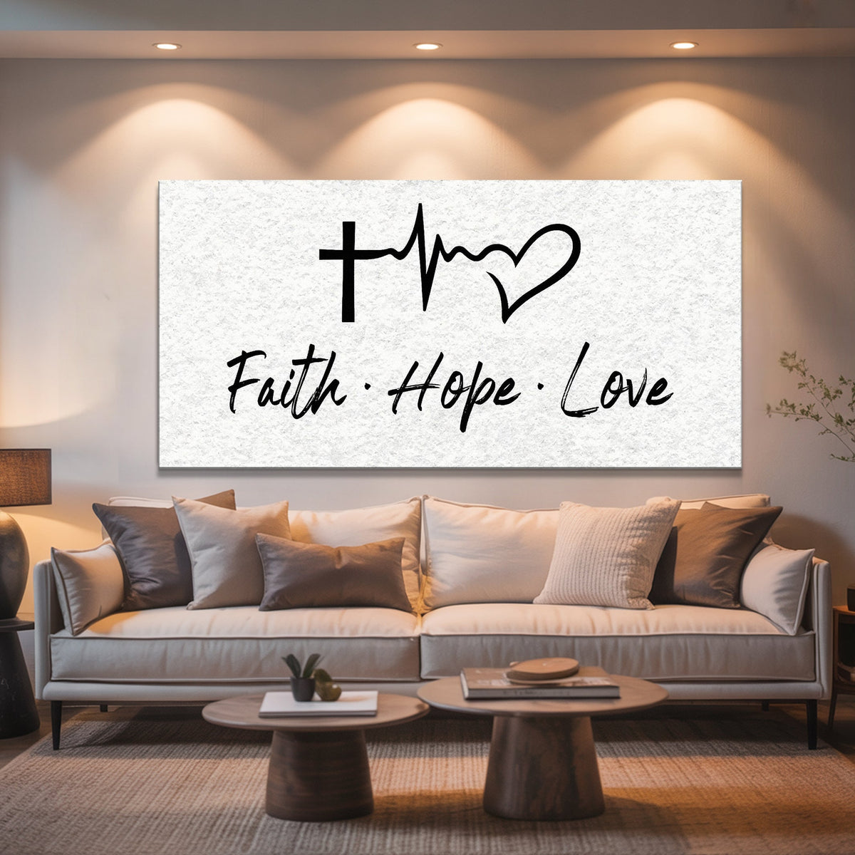 Faith, Hope, Love Faith Wall Art II