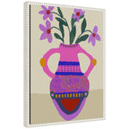 Sylvie Petals of Passion Framed Canvas by Inkheart Designs