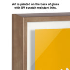 Blake When Life Gives You Lemons Yellow Framed Printed Glass by The Creative Bunch Studio