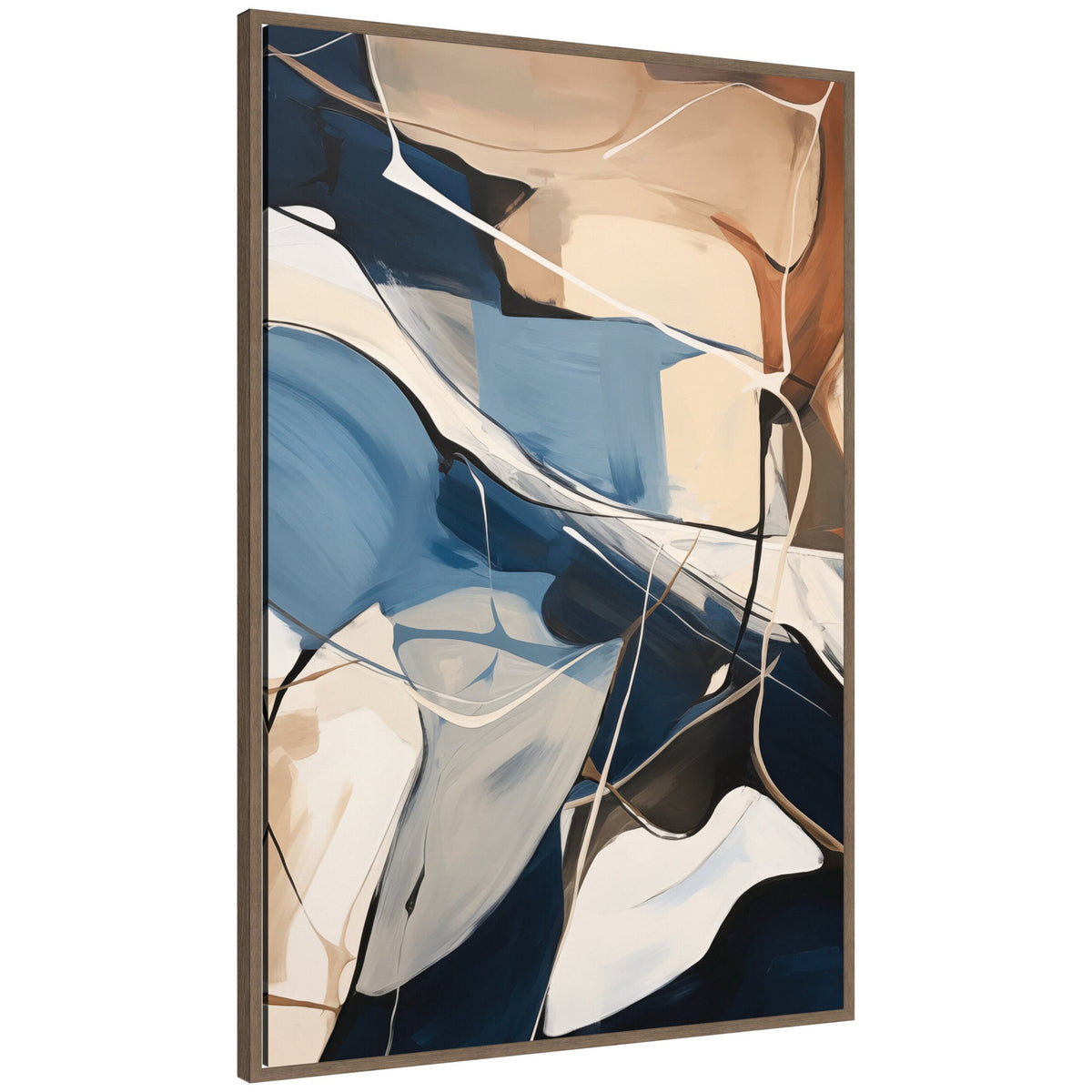 Abstract Fluid Movement by The Creative Bunch Studio Framed Canvas Wall Art Print