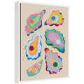 Sylvie Coastal Oysters and Lemon Framed Canvas by Rachel Lee