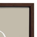 Sylvie Beige Going in Circles Framed Canvas Set by Teju Reval of SnazzyHues