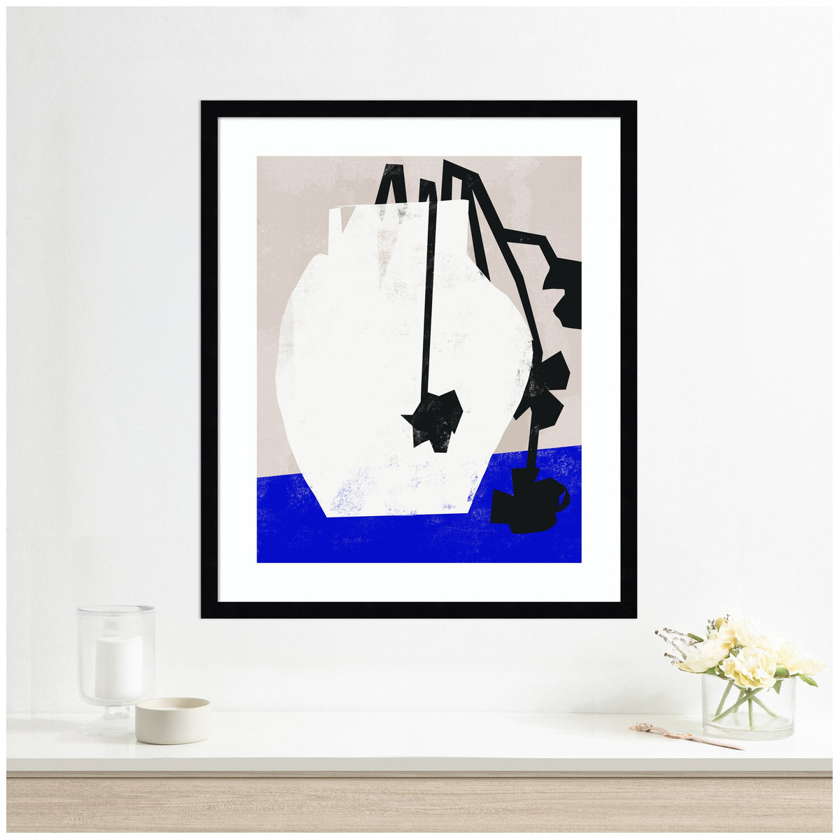 Abstract Blossoms by Little Dean Framed Wall Art Print