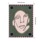 Sylvie Under The Sun 5 Framed Canvas by Shatha Al Dafai