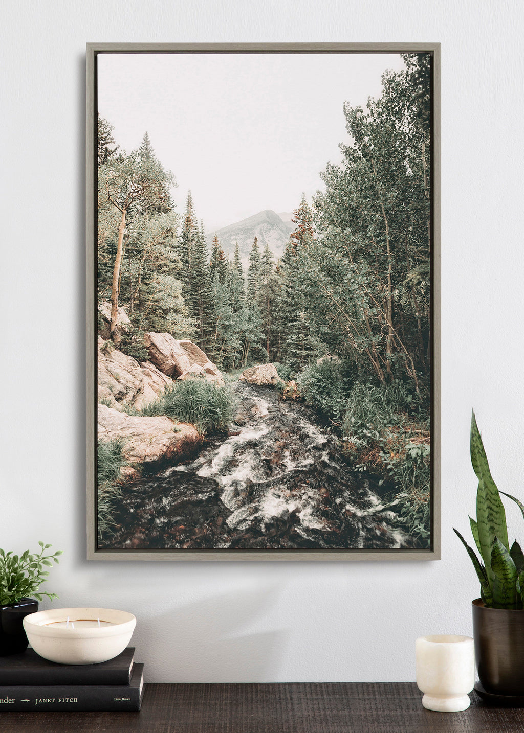 Sylvie Meet Me Here Framed Canvas by Alicia Abla