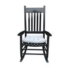 Classic Wooden Porch Rocker Chair Populus Wood Comfortable Design