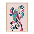 Sylvie Parakeet Framed Canvas by Rachel Lee of My Dream Wall