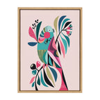Sylvie Parakeet Framed Canvas by Rachel Lee of My Dream Wall