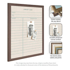 Framed Fabric Pinboard Linen Library Card Wall Organization